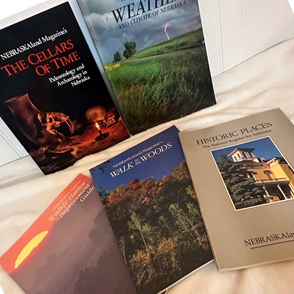 NEBRASKAland Magazine Book Lot 5 Nebraska‎ History Nature Science Good Softcover